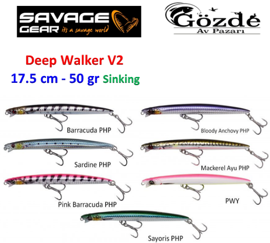Gözde Av Pazarı. Savage gear Deep Walker 2.0 17.5 cm 50 gr Suni Yem