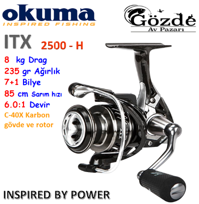 Okuma ITX-2500 H 7+1 bb Olta Makinesi resmi