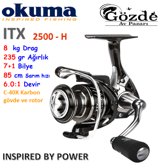 Okuma ITX-2500 H 7+1 bb Olta Makinesi resmi