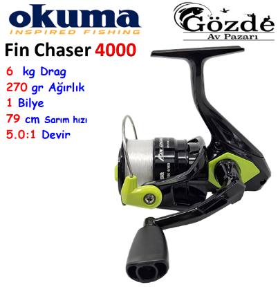 Okuma Fin Chaser 4000 Green 1 Bilye Makine  için ayrıntıları göster Okuma Fin Chaser 4000 Green 1 Bilye Makine  resmi