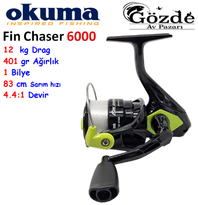 Okuma Fin Chaser 6000 Green 1 Bilye Makine   için ayrıntıları göster Okuma Fin Chaser 6000 Green 1 Bilye Makine   resmi