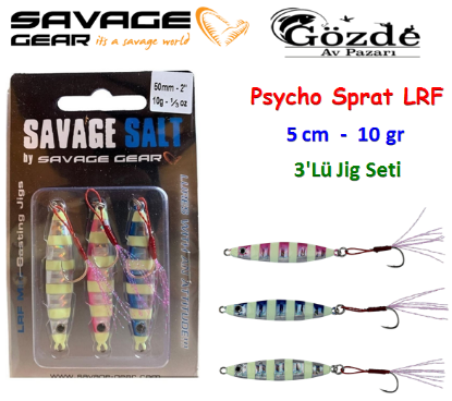 Savage gear Psycho Sprat Lrf Jig  3 Adet 10 gr için ayrıntıları göster Savage gear Psycho Sprat Lrf Jig  3 Adet 10 gr resmi