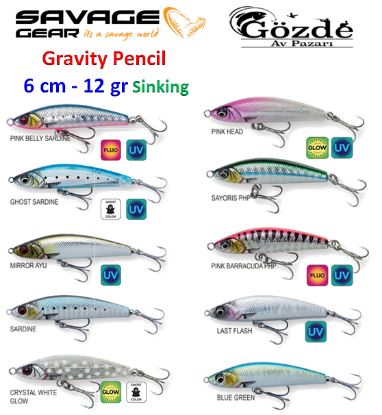 Savage gear Gravity Pencil 6 cm - 12 gr Suni Yem resmi