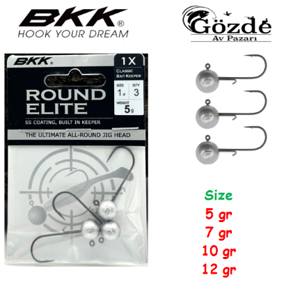 BKK Round Elite Jighead 7 gr resmi