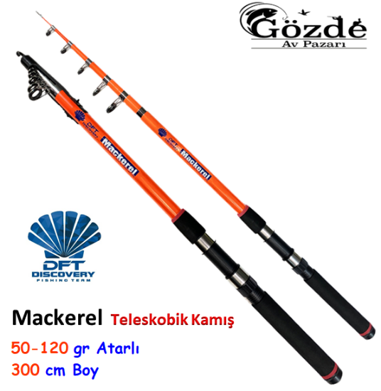 Discovery Mackerel 300 cm Teleskopik Kamışı 50-120 gr  resmi