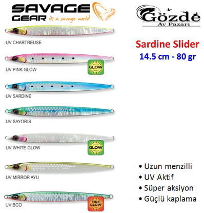 Savage Gear Sardine Slider 14.5 cm 80 gr Jig   resmi